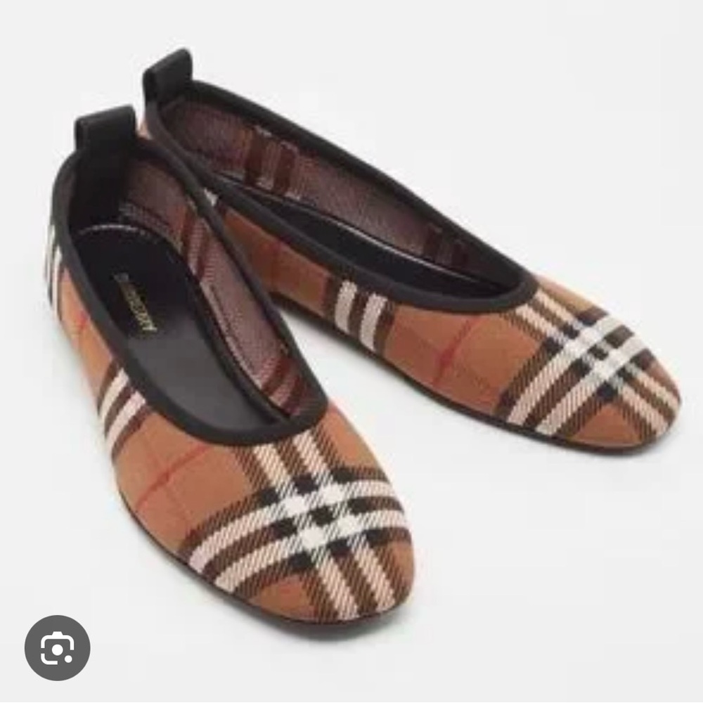 Burberry Plaid Ballet Flats